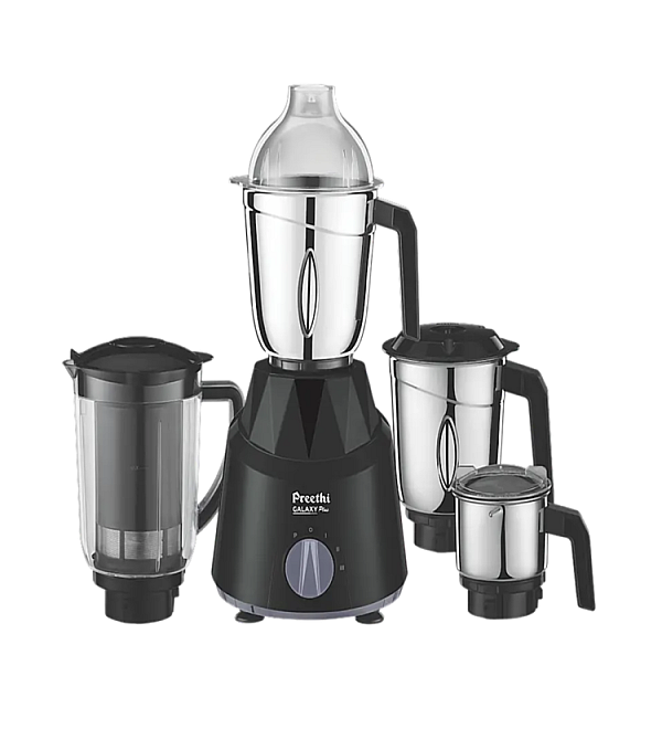 Preethi Galaxy Plus Mixer Grinder750 Watt, 4 Jar , 5 Yr Warranty (Black)